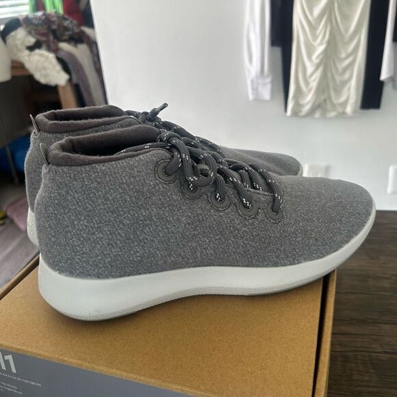 Allbirds Wool Runner-Up Mizzle Medium Gray Women's Size 11 High Top NIB New - Picture 3 of 9